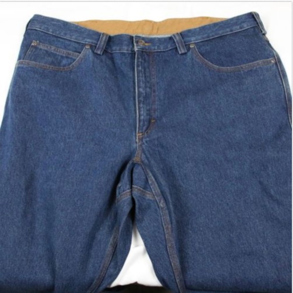 Duluth Trading Men's Dark Blue Jeans 42x30 Work - Picture 3 of 8